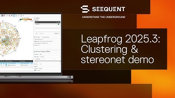 Leapfrog 2025.3: Clustering & stereonet workflow enhancements demo