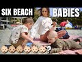 His VERY FIRST TIME! Baby SIX at the Beach?!