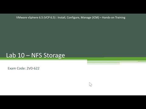 10. Working with NFS Storage - Step by Step - Hands-on Series - VCP 6.5 - Exam 2V0-622
