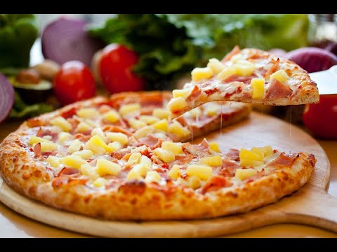 Вкусная начинка для пиццы как я люблю - Гавайская пицца с курицей, ананасами и грибами