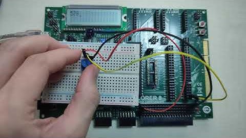 ADC - Display external variable resistor value on LCD