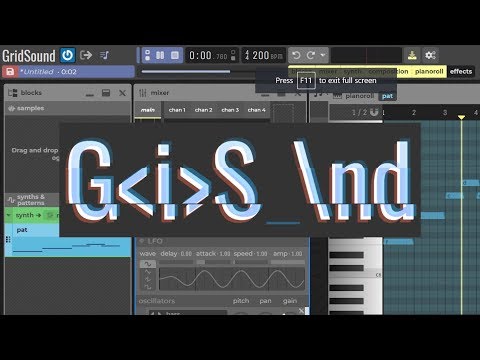 GridSound Example Music Projects