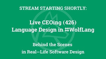 Live CEOing Ep 426: Language Design in Wolfram Language [Unicode Characters & WFR Suggestions]