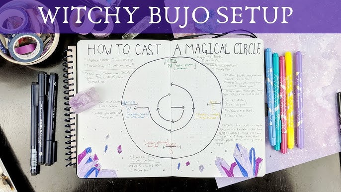 Witchy Bullet Journal Plan With Me - Moon Magic November 2019