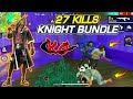 Total 27 Kills With K.O. Knight Male Bundle Duo Vs Squad Game Play -Tonde Gamer || Garena Free Fire