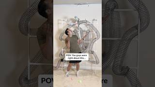 Took your suggestions and upgraded the scarf cannon. Ball pit balls made it even better.