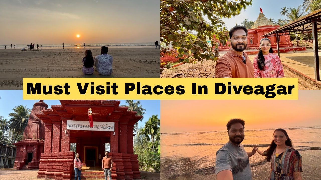 A Day in Diveagar | Suvarna Ganesh Mandir & Roopnarayan Mandir🙏 | Village Walk & Beach Tour