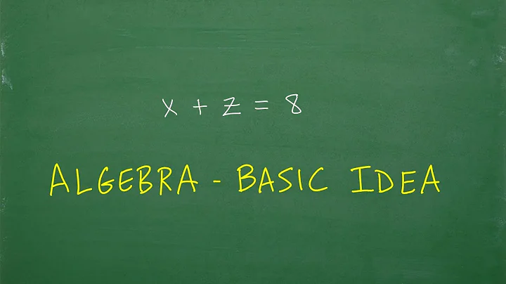 Algebra – the most BASIC concepts you need to understand