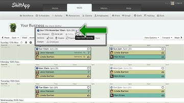 ShiftApp Employee Scheduling Activity Stream
