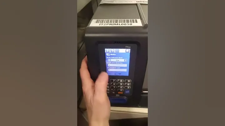 Intermec printer settings, how to set them
