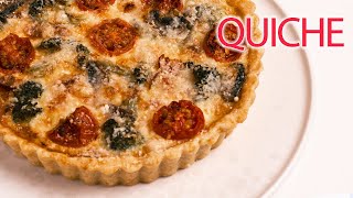 프랑스 달걀 파이 키슈 만들기 - 토마토, 베이컨 키쉬 레시피(feat. 파마산 치즈) How To Make QUICHE