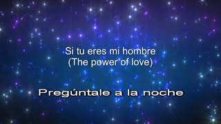 Video thumbnail of "Si tu eres mi hombre (The power of love) Karaoke - Jennifer Rush"