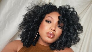 HOW TO WEAR A HALF WIG ON A WINDY DAY | UNDER $22!!