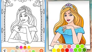 Princess coloring game screenshot 2