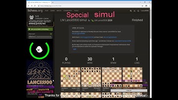 Special simul on lichess.org