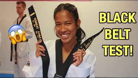 My 1st Dan Black Belt Test | (World Taekwondo)