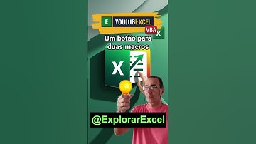 Excel VBA: duas macros para um só botão #excelshorts #dicasexcel