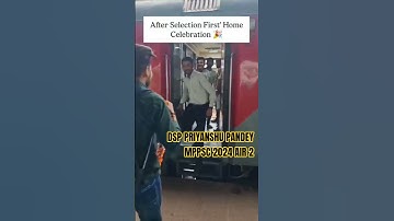 “MPPSC Celebration | Heart Touching Moment 🎉” Dysp Priyanshu pandey AIR 2 mppsc 2024#mppsc#upsc