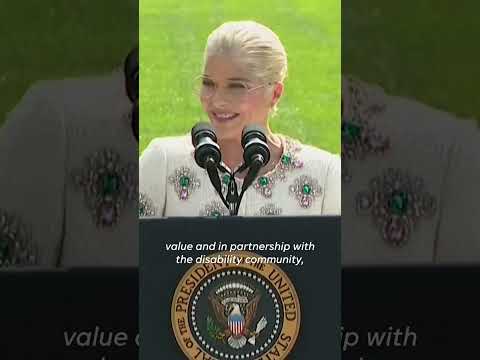 Selma Blair joins President Biden to celebrate American Disability Act #Shorts