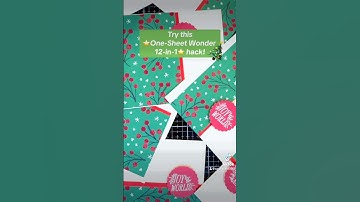 Late to your Christmas cards? Make 12 with this quick and easy one-sheet wonder hack! 🎄⭐️