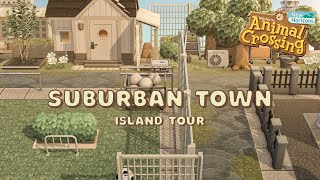 This Suburban Town is so REALISTIC // Animal Crossing New Horizons Island Tour