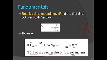 Lec 18 : Image Compression Fundamentals (Lec Date: 15/10/2020)