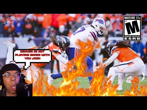 DENVER CAME OUT TO PLAYYY (BILLS VS BRONCOS DIVISIONAL ROUND REACTION)