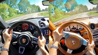 2021 Porsche 718 Cayman GTS 4.0 vs. The Original 987 Cayman S - POV Comparison screenshot 5