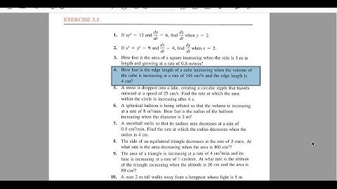 Calclulus 30 3.5 (#4) Related Rates Example