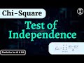 Test of Independence | Chi- Square Test | Hypothesis Testing