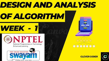 Design and analysis of algorithms week 1 NPTEL
