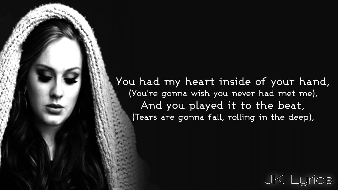 Adele rolling in the текст. Rolling in the Deep Lyrics.