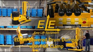 ED Air Powered Drum Dumper with FCR Clamp - Easy Lift Equipment