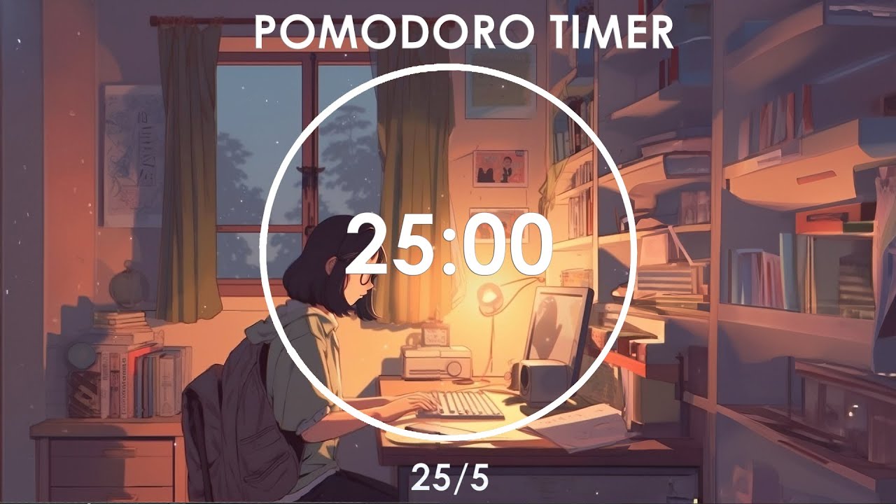 60 / 10  Pomodoro Timer - 3,5 hours study || No music - Study for dreams - Deep focus - Study timer