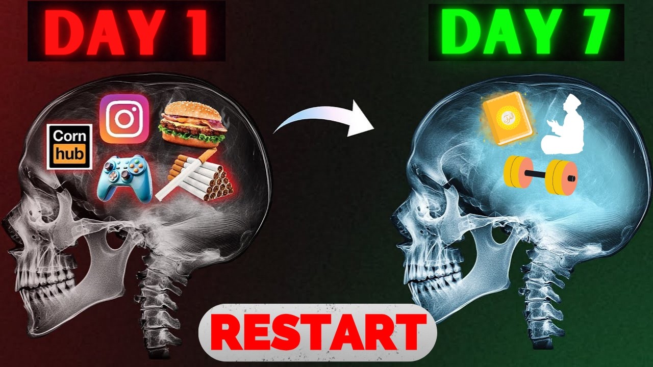 RESTART YOUR LIFE : Quit any Addiction + Achieve anything in Life | ISLAM (Hindi/Urdu)