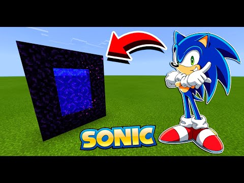 COMMENT FAIRE UN PORTAIL VERS LE MONDE DE SONIC 2 SUR MINECRAFT ! Sonic the hedgehog