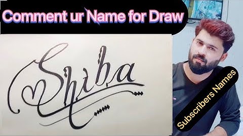 How to Write with Cut Marker | Shiba Name Signatures | #shiba  #englishcalligraphy #shorts