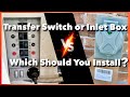 BEST Way To Connect A Generator To Your House - Interlock Kit with Inlet Box or Transfer Switch