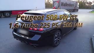 Peugeot 508 SW GT (225PS) 0-200 Km/h Acceleration & Topspeed Test Dragy GPS