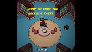 AMONG US: HOW TO DO THE TASK SORT THE RECORDS IN AIRSHIP screenshot 5