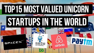15 Most Valued Unicorn Startups In The World l Top Startups In The World