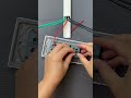 Switch and socket wiring.