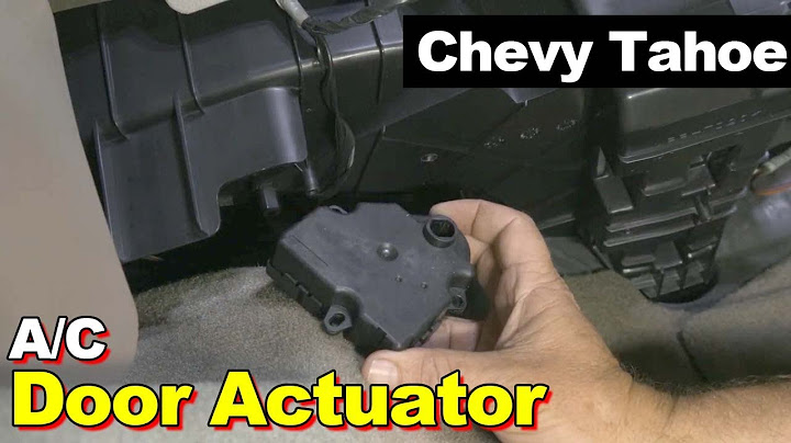 How many blend door actuator in chevrolet tahoe