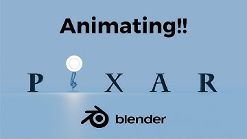 REANIMATING the Pixar Intro IN BLENDER
