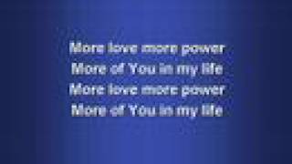 More Love More Power (worship video w/ lyrics) chords