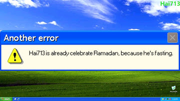 Microsoft Sam reads Funny Windows Errors (S1EP2)