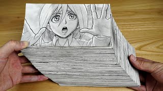 FlipBook 'Ymir vs Titans' (704Drawing) Attack on Titan