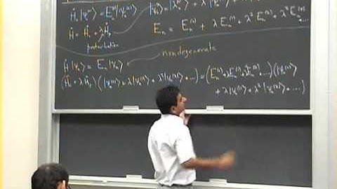 Quantum Mechanics Lecture 28 of 42: Time-Independent nondegenerate perturbation theory