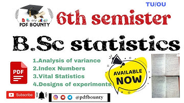 6th sem applied statistics 2 important questions and full notes pdf download from  link 🔗