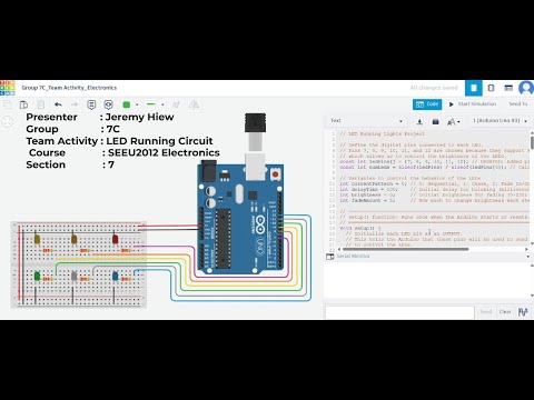 TINKERCAD Simulation: Arduino